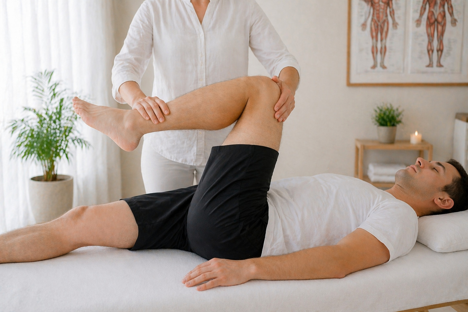 Touch for healt tesztelés ágyon végezve.